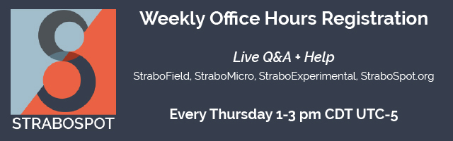 Weekly Office Hours - Every Thursday 1-3 pm CDT UTC-5
